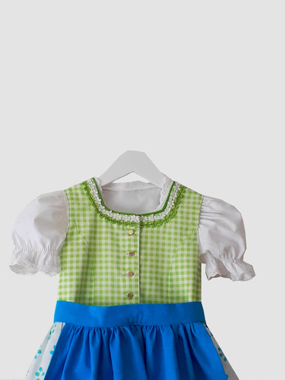 "Sissi" girls dirndl green turquoise 98/104