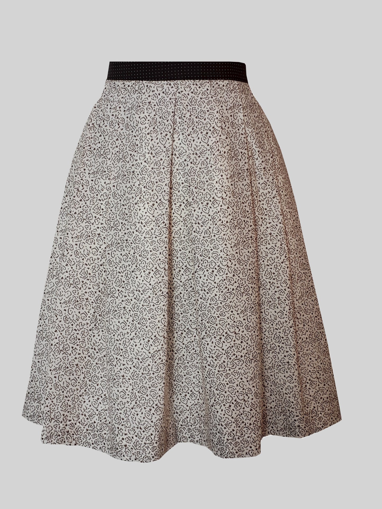 Women's traditional skirt "Babsi" ecrue-brown
