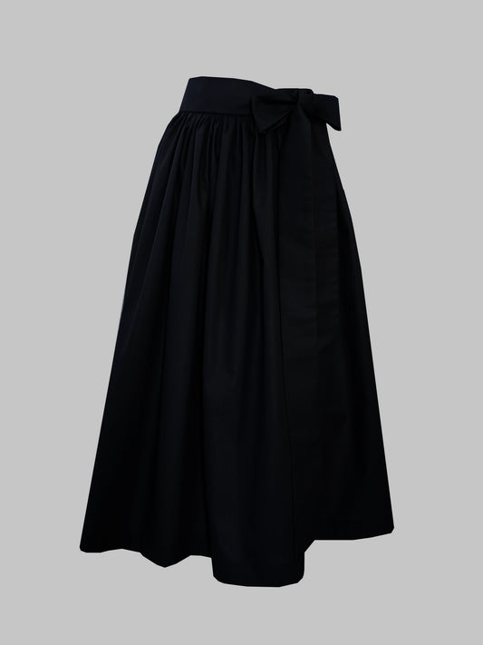 Ladies dirndl apron cotton black